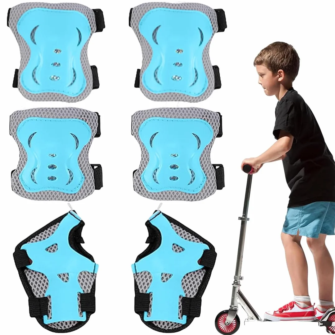 Bambini Ginocchiere,Regolabile Ginocchiere Set,6 Pezzi protezioni skateboard bambini pattini in linea per skateboard protettiva pattini in linea protezioni bambini ginocchiere gomitiere protezioni set