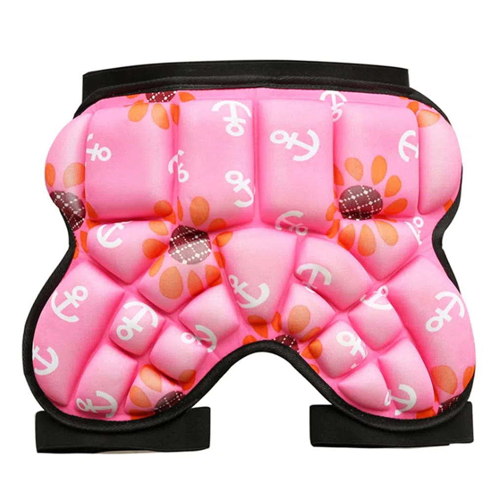 Cuscinetti per Pattinaggio, Protezione per il Sedere dei Bambini, Spessa 28 Mm, Pantaloni Imbottiti per Snowboard, Antiscivolo, per Pattinaggio su Ghiaccio, Sci, Skateboard, Ciclismo, Hockey,(rosa)