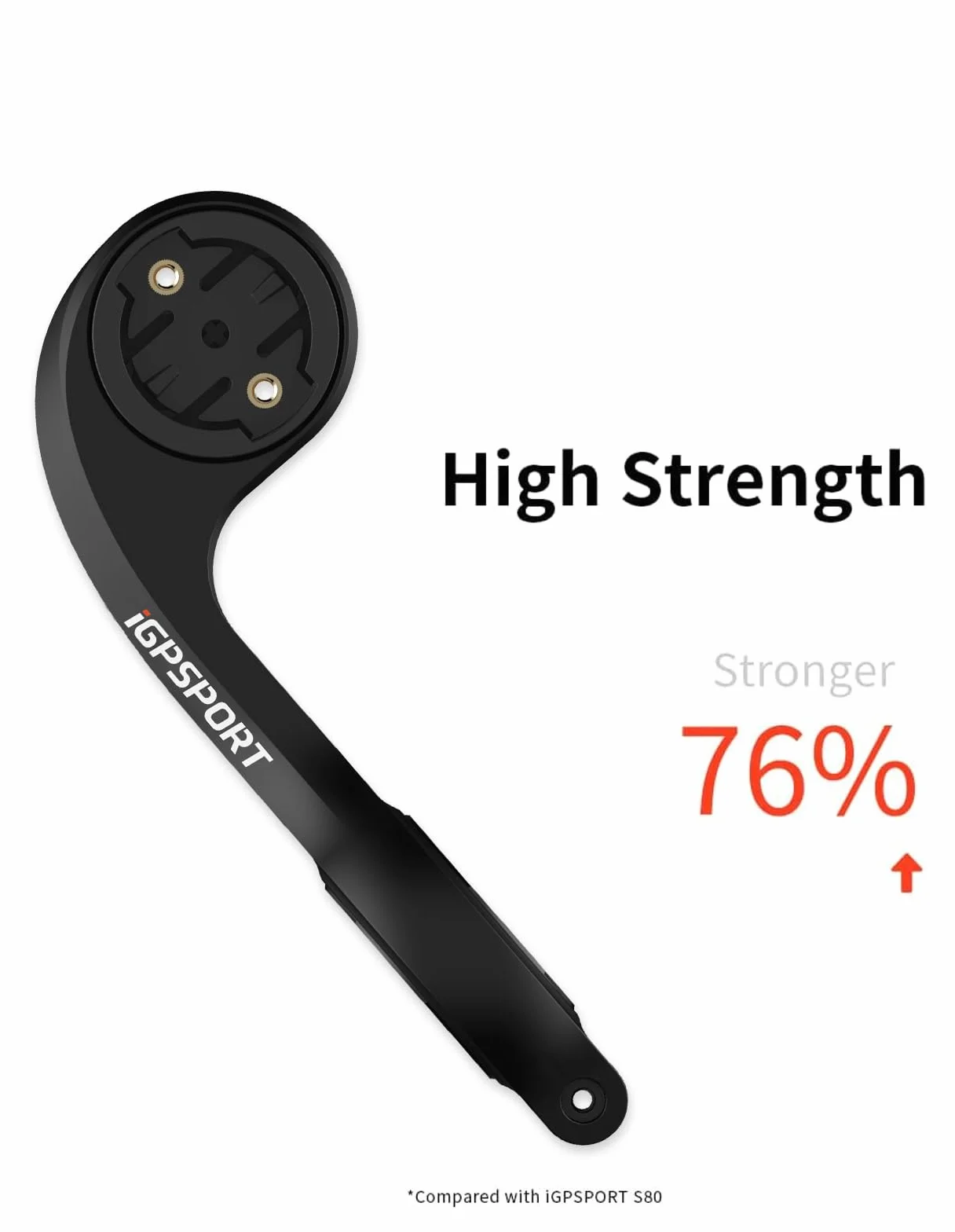 iGPSPORT M80/M82 Supporto per manubrio per computer da bicicletta, compatibile con GPS e accessori per computer da ciclismo