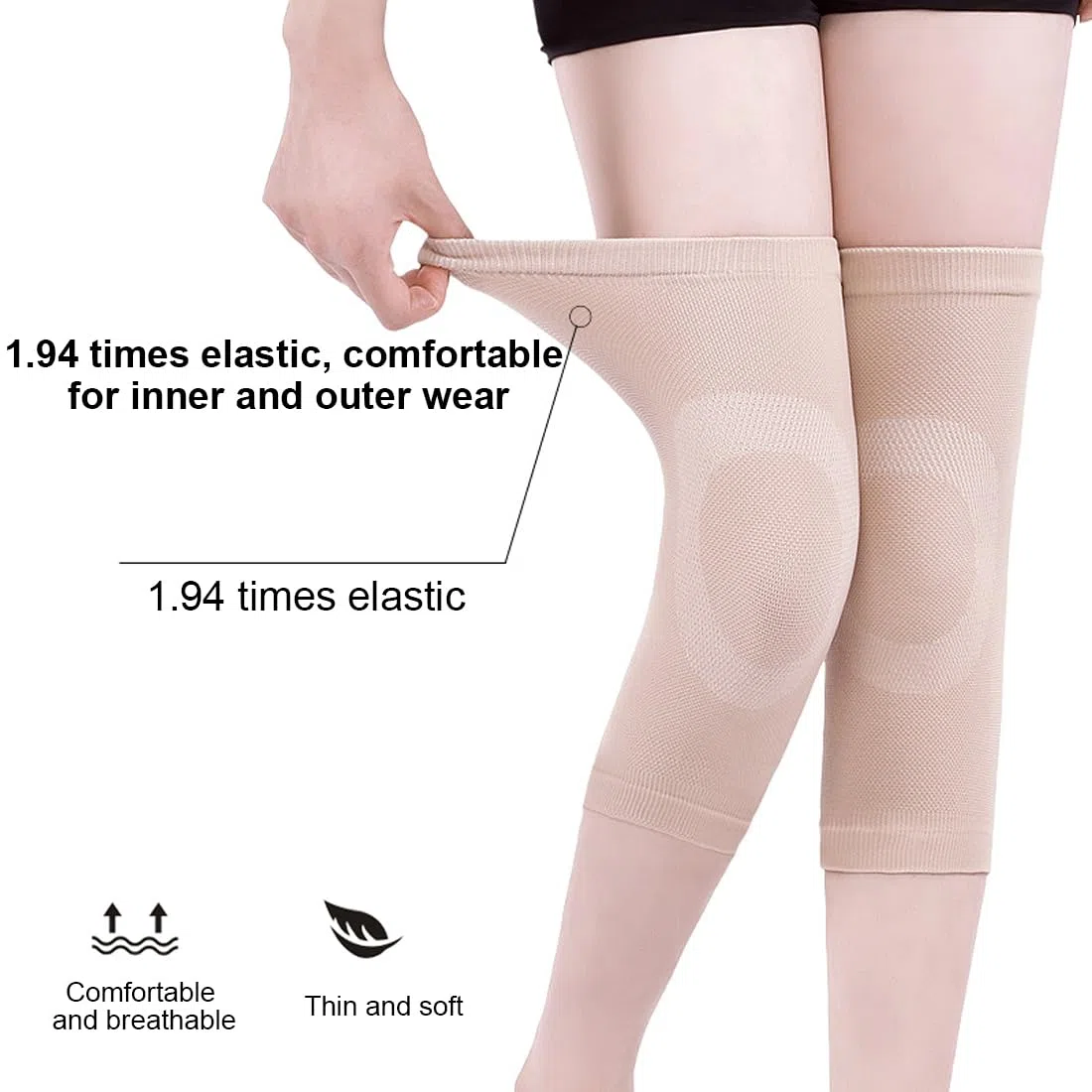 ginocchiera per artrosi ginocchio,ginocchiere powerlifting,fascia elastica ginocchio,ginocchiera sportiva,1 paio per alleviare il dolore durante l'attività fisica e dopo l'infortunio (beige,L)