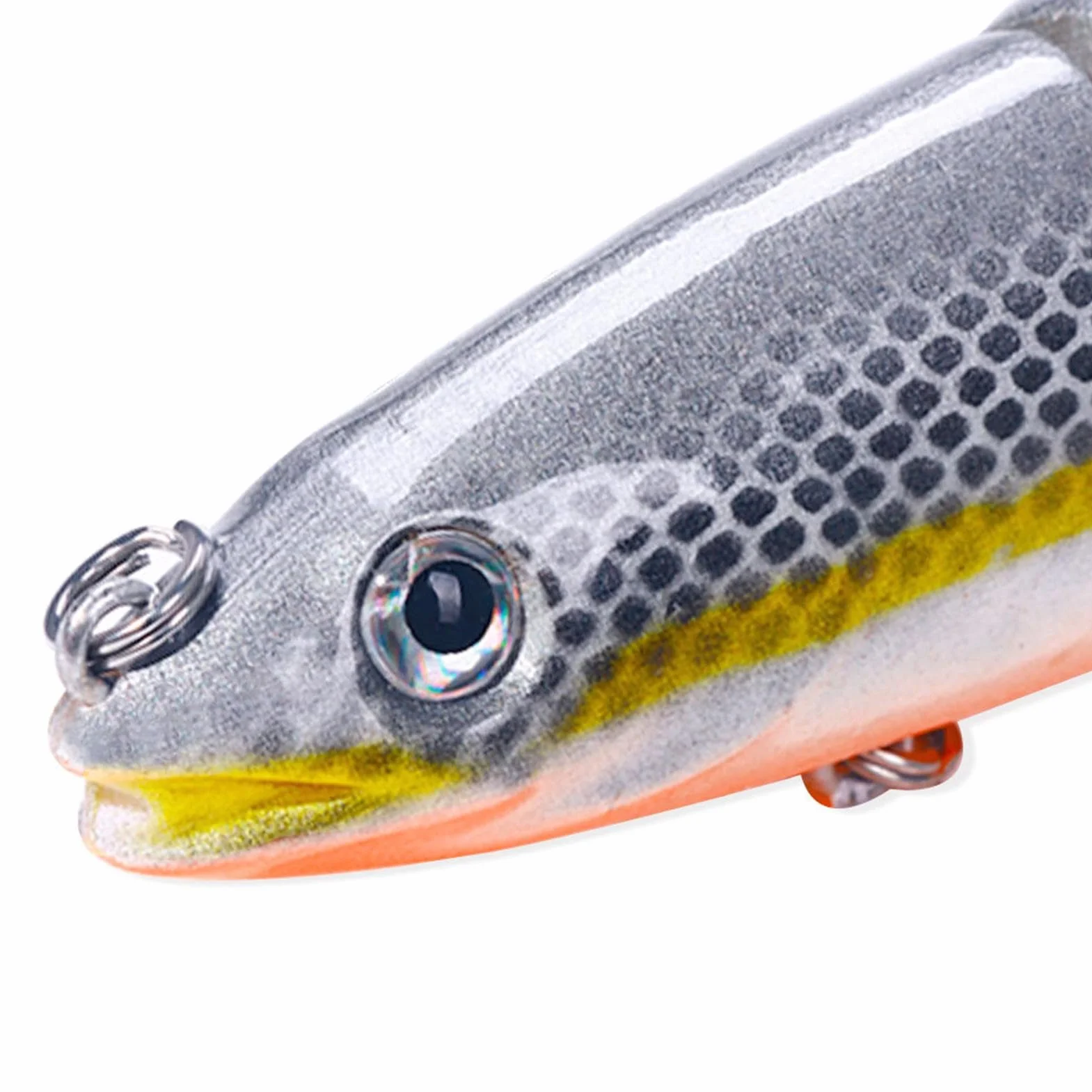 Swimbait Snodati Multipli 8 Sezioni per Pesca Spigola Acqua Salata