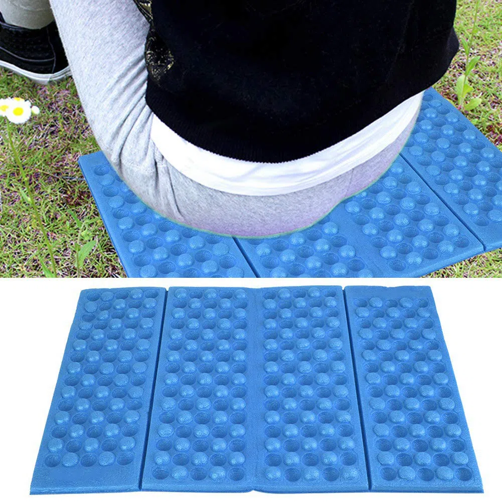 Cuscino per Seduta,Cuscino per Sedile da Escursionismo Pieghevole, Cuscino per Seduta in Schiuma per Zaino in Spalla, Tappetino da Campeggio, Tappetino Pieghevole Impermeabile per Picnic(Blu), C