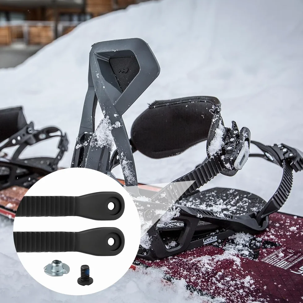 10 Pezzi Cinturini per Giunti a Piede di Snowboard, Cinghie per Attacchi Snowboard in Plastica Accessori Caviglia Scaletta Cinghia di Ricambio Binding Snowboard Strap Vincolanti per Scal