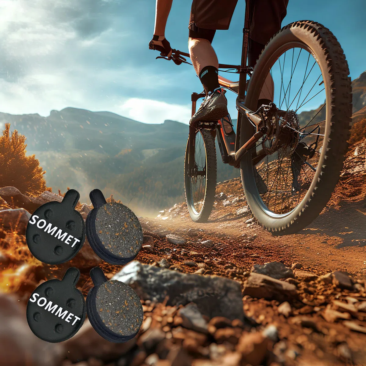 SOMMET 2 Paia pastiglie freni bici a disco per Zoom DB-280/350 / 450/550 / 650 / Alongha SNG/Apse/Artek Apollo/Shockwave/X-Rated