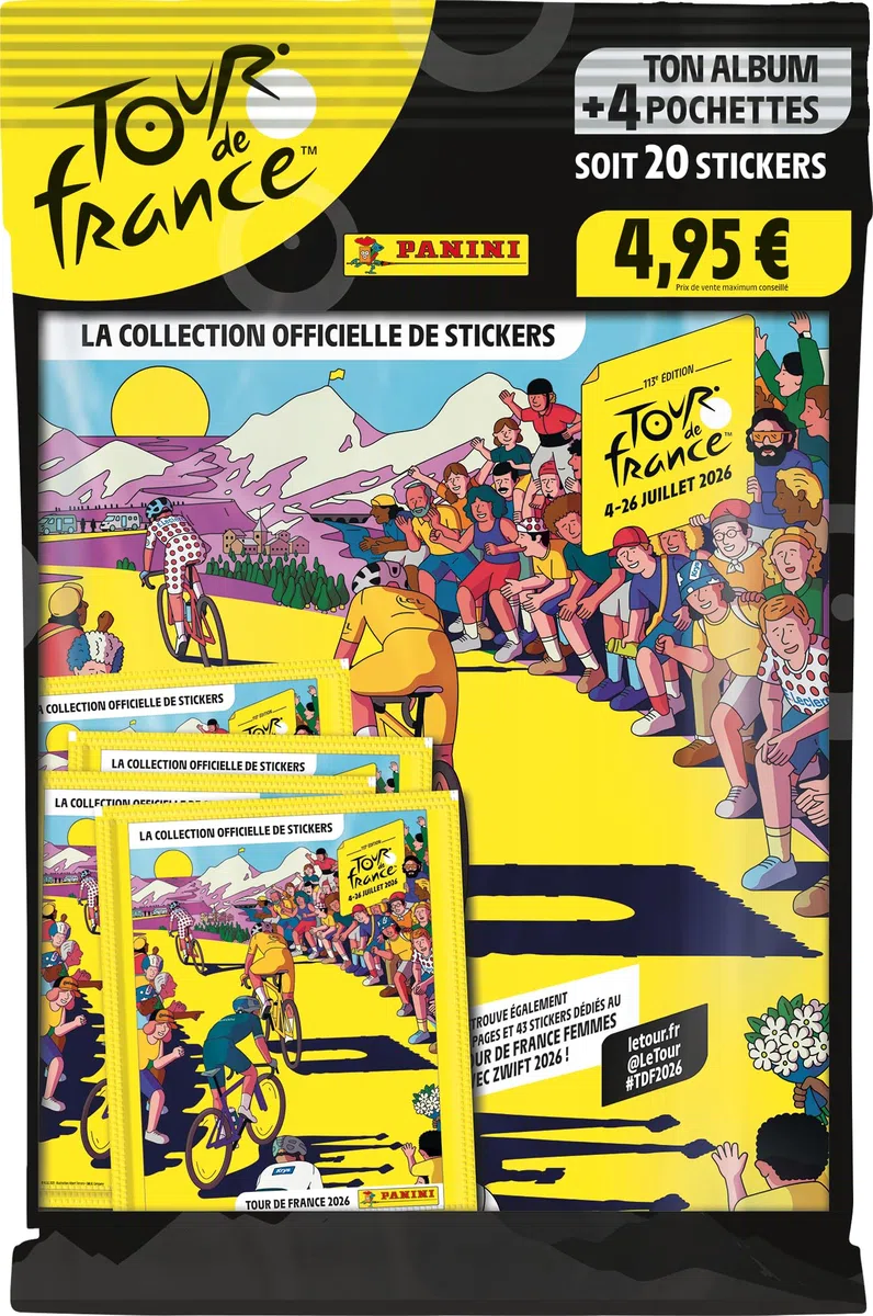 Panini Tour DE France 2026 - Starter pack (album + 4 tasche)