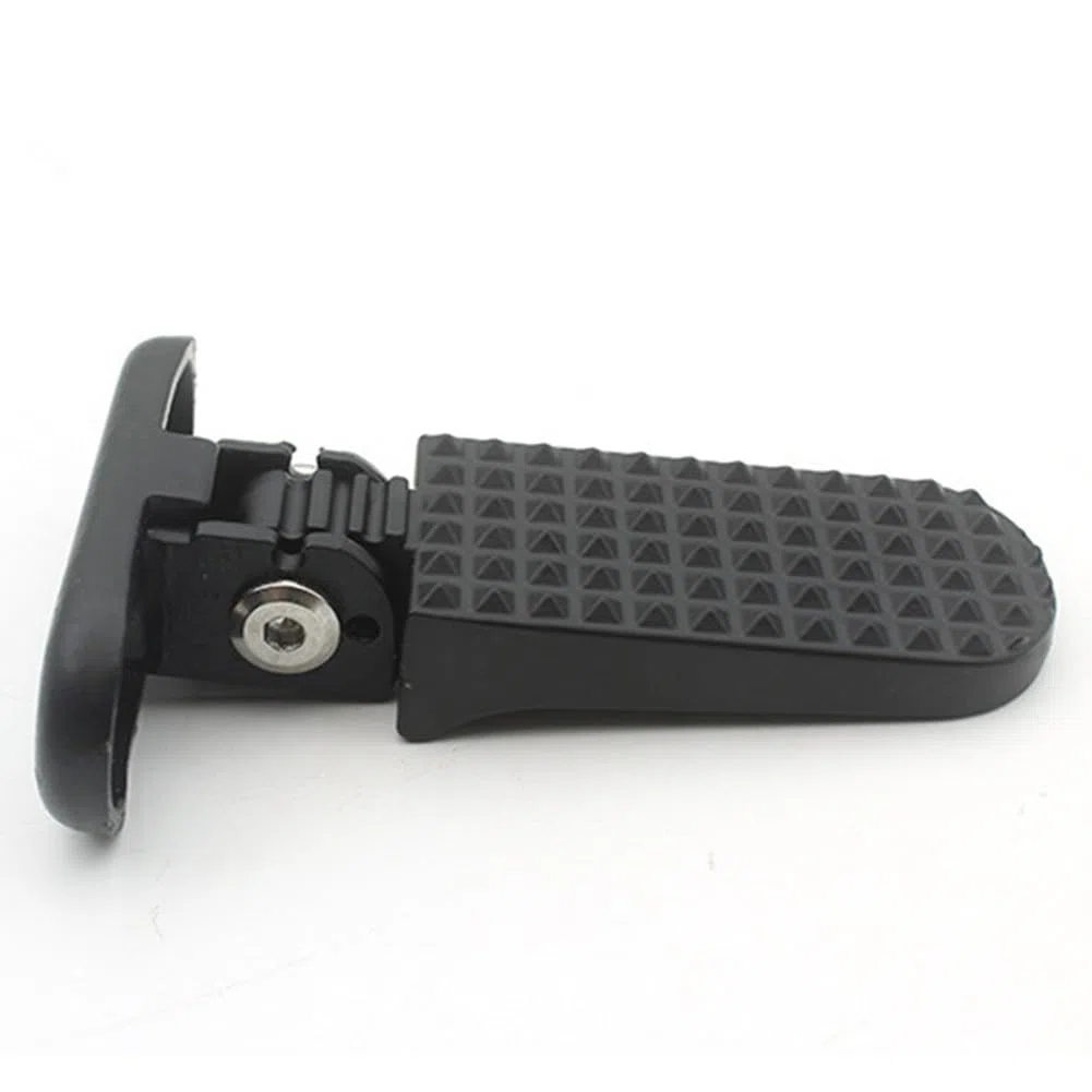 Pioli per bici in lega di alluminio per scooter elettrico, pedali antiscivolo con design pieghevole, 78 x 75 mm, compatibili con E-for Bike e veicoli mobili, nero