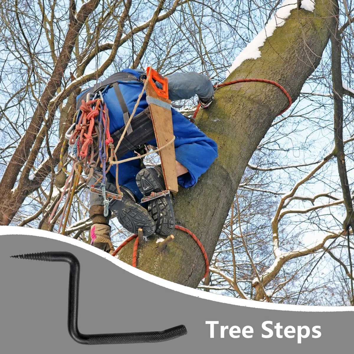 Gradini Per La Caccia, Passeggiate Di Arrampicata Alberi - Supporto Albero Da Caccia All'aperto Da 20,7 Cm/8,15 Pollici - Supporto A Vite Autofilettante Da 705 Lb, Supporto Per Albero Arrampicante