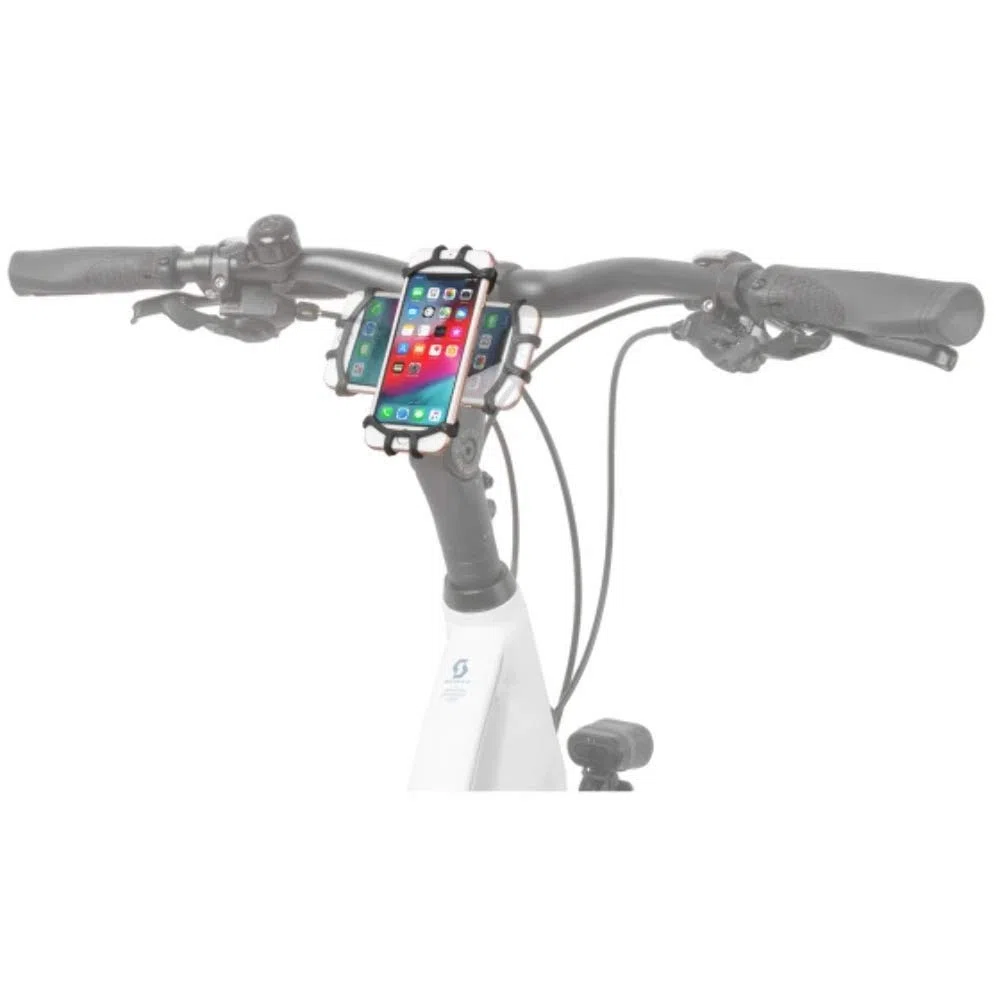 Universal Holder Bike Mount Flex Smart Phones And Other Devices, Black, 360 Degree Rotatable, Am