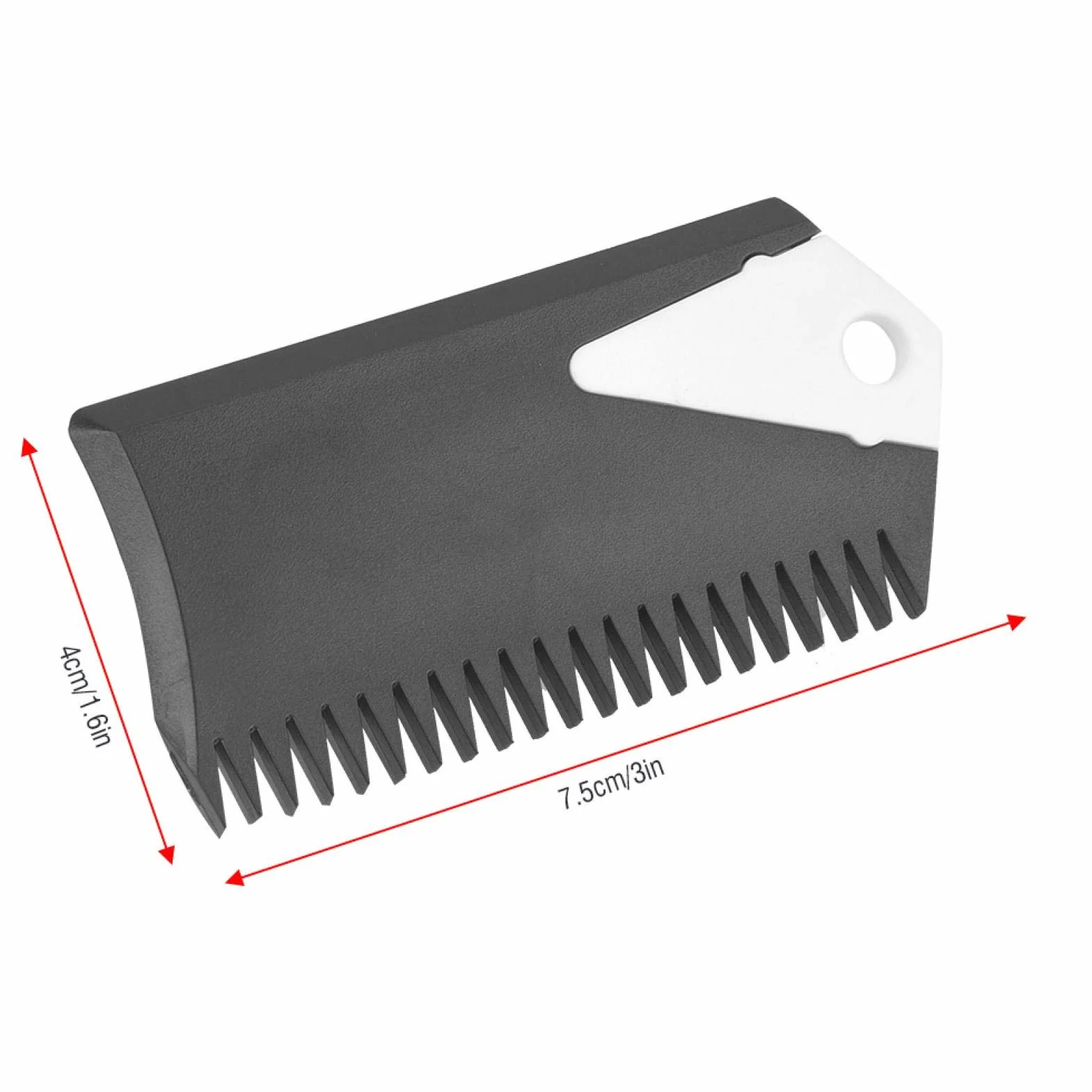 2 pz / set Pettine per Cera per Tavola da Surf, Pettine per Tavola da Surf in PVC e Raschietto per Tavola da Surf Skaeboard Skimboard