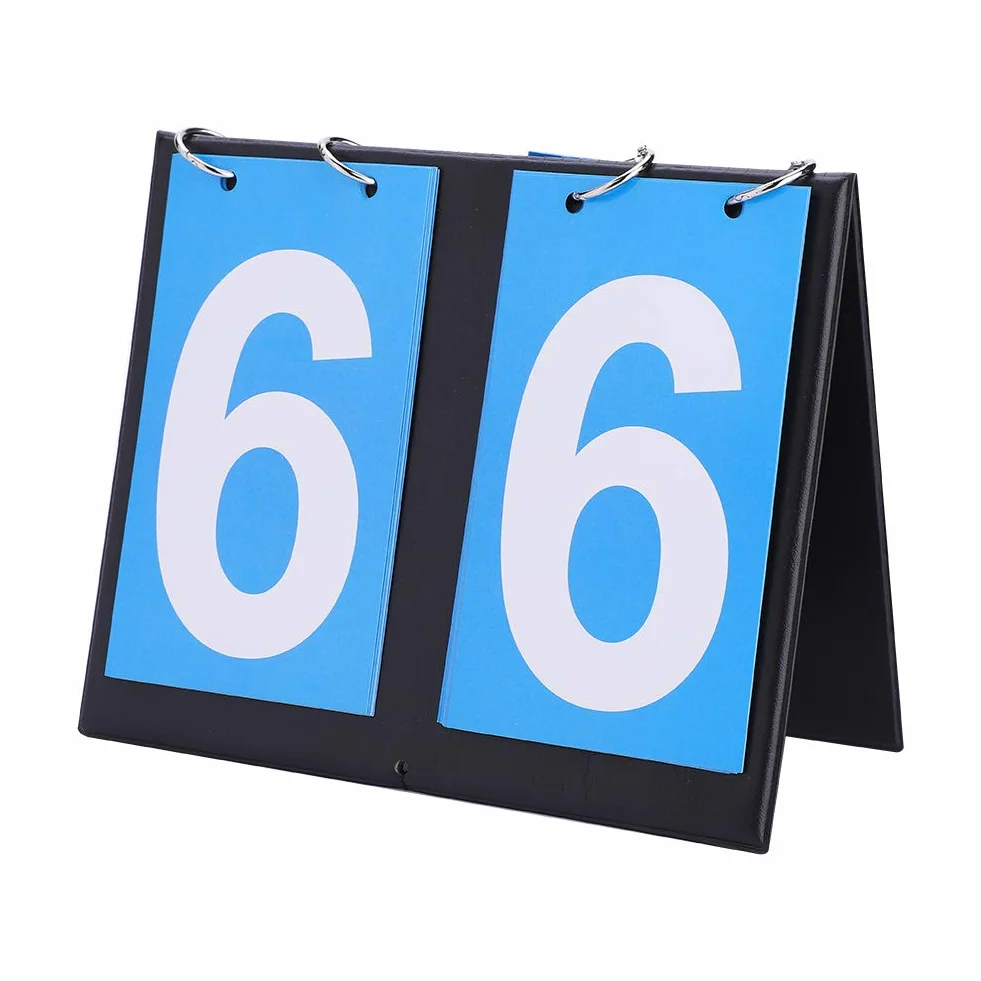 Tabellone Segnapunti Sportivo, Tabellone Segnapunti Desktop Portatile Flip Tabellone Basket Tabellone Segnapunti Multifunzionale Adatto per Ping Pong Sandpit Calcio Competizioni Outdoor