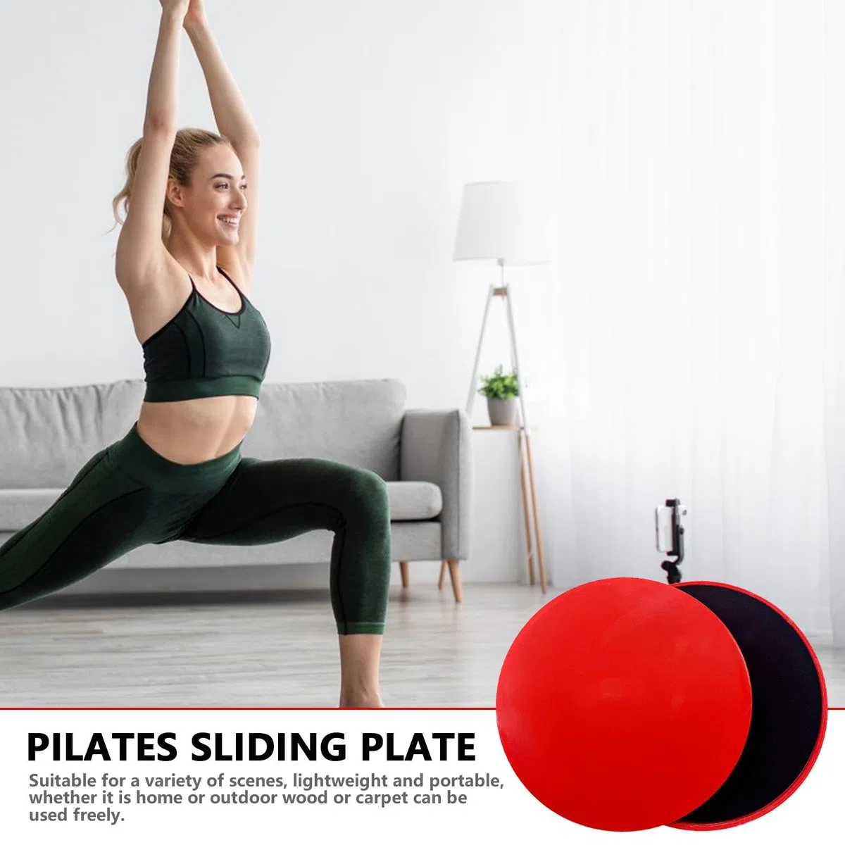 Core Slider, Slider per l'allenamento - Slider per i piedi a due lati per l'allenamento,Slider per nucleo da 2 pezzi per allenamento, slide resistenti da utilizzare su moquette pavimenti in legno