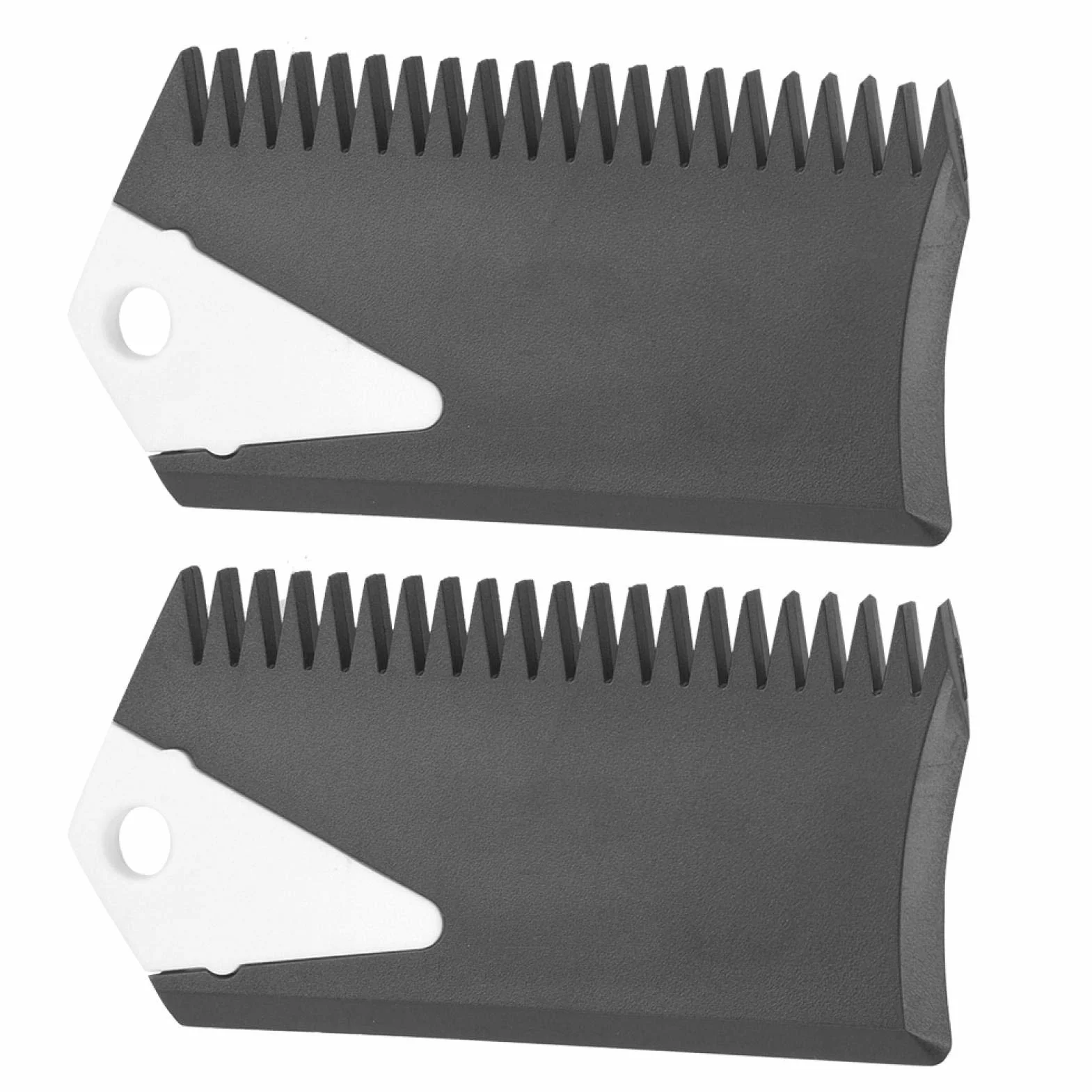 2 pz / set Pettine per Cera per Tavola da Surf, Pettine per Tavola da Surf in PVC e Raschietto per Tavola da Surf Skaeboard Skimboard