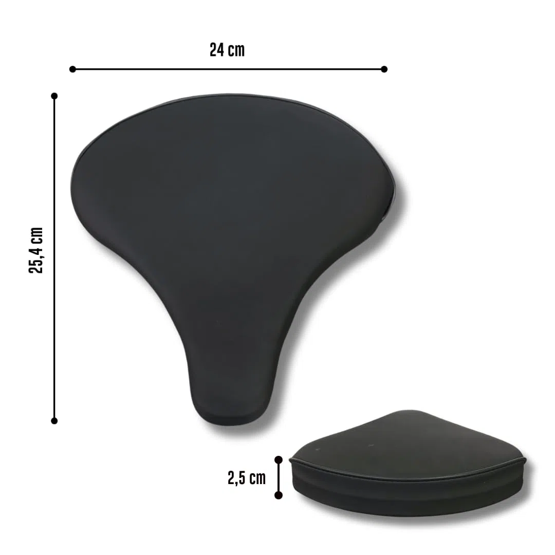 Sella di Ricambio per Cyclette a 3 Viti Ergonomica Comoda Ampia Foam Padded Sedile Bici da Camera Indoor Bike