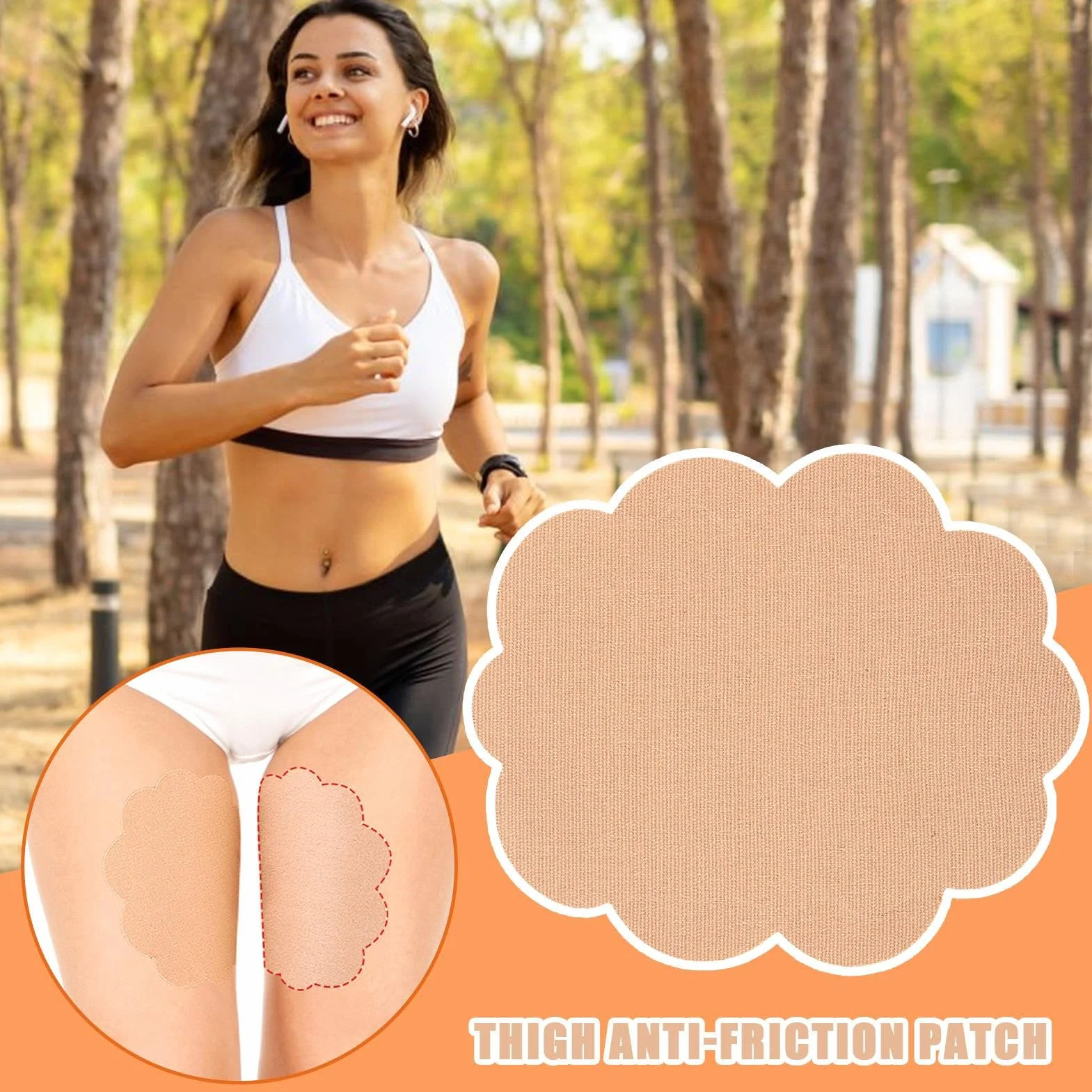 Cerotti Antisfregamento per Cosce - Protezioni Traspiranti per Attrito Interno Cosce | 10 Pezzi Antifrizione Resistenti all'Usura per Fitness Escursionismo Ciclismo Piedi e Gambe