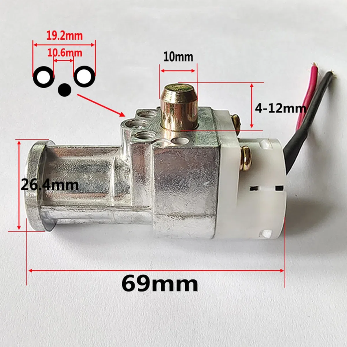 rockible Serratura a Cilindro della Batteria, Blocco Dell'accensione, Accessori per Batterie da 2,7 Pollici, Blocco di Sicurezza Impermeabile per Elet