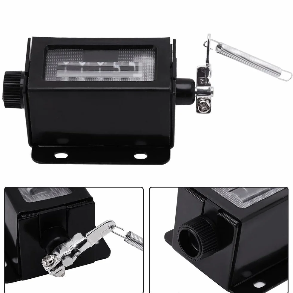 Contatore di Conteggio Meccanico 5 Cifre 0-99999 Clicker Azzerabile