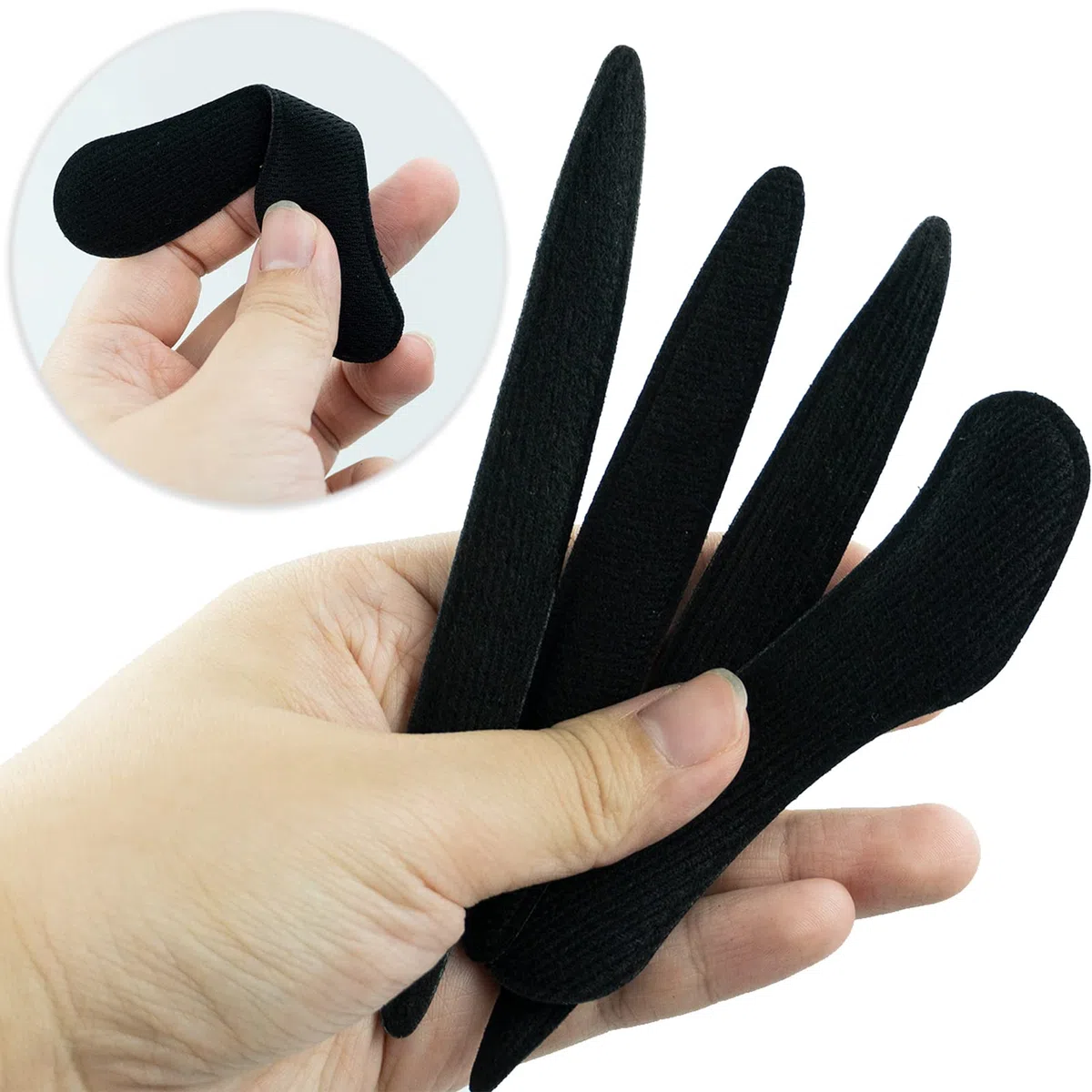Kit di imbottitura per casco, inserti universali in schiuma per casco da bici, anti-collisione, imbottitura per casco di ricambio per casco da ciclismo (nero)