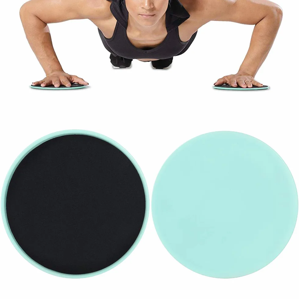 Esercizio Core Sliders Fitness Gliding Disc Dual Sided Esercizio Core Glider Dischi scorrevoli per Allenamento Completo del Corpo Allenamenti Addominali e Core 2 Pezzi(Menta)