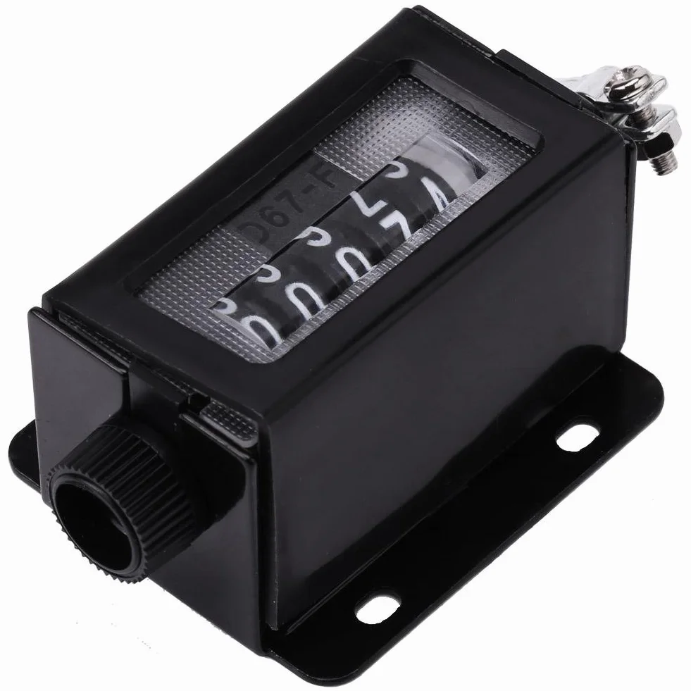 Contatore di Conteggio Meccanico 5 Cifre 0-99999 Clicker Azzerabile