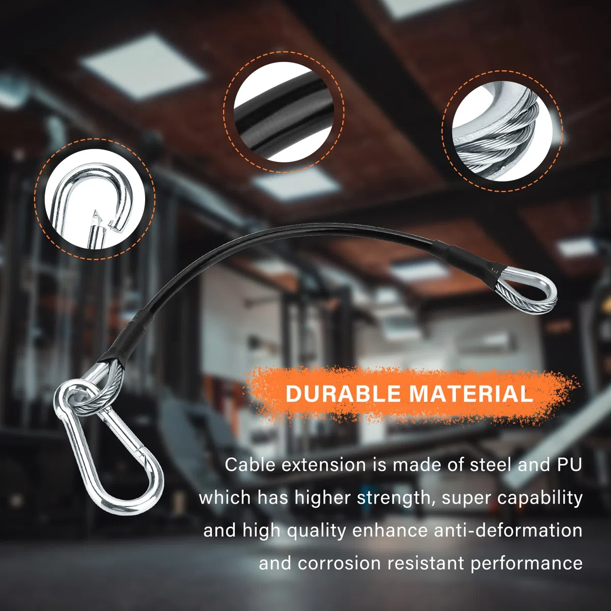 prolunga per Cavo da Palestra da 25,4 cm, Compatibile con Accessori Bowflex Home Gym per LAT/tricipiti ed Estensioni delle Gambe