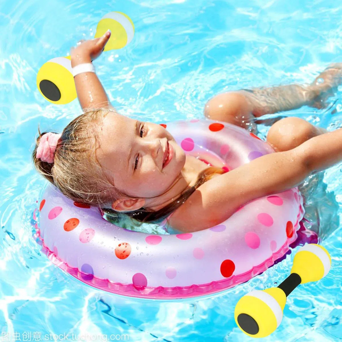 Manubri per pesi per acqua, 2 pezzi, in schiuma EVA, per esercizi acquatici, pesi, morbidi e imbottiti, per esercizi in piscina, acquagimica, acqua gyma, rafforzamento