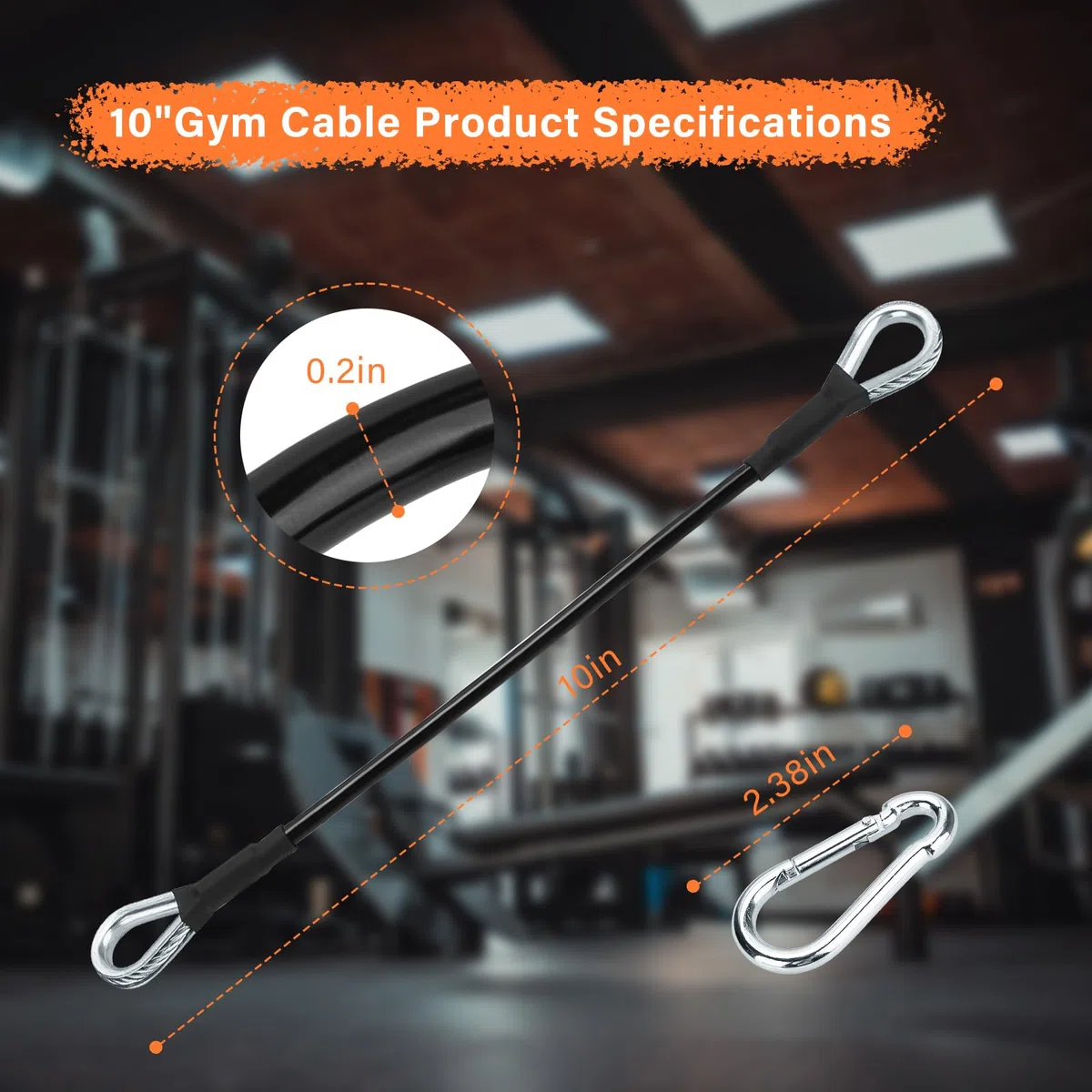prolunga per Cavo da Palestra da 25,4 cm, Compatibile con Accessori Bowflex Home Gym per LAT/tricipiti ed Estensioni delle Gambe