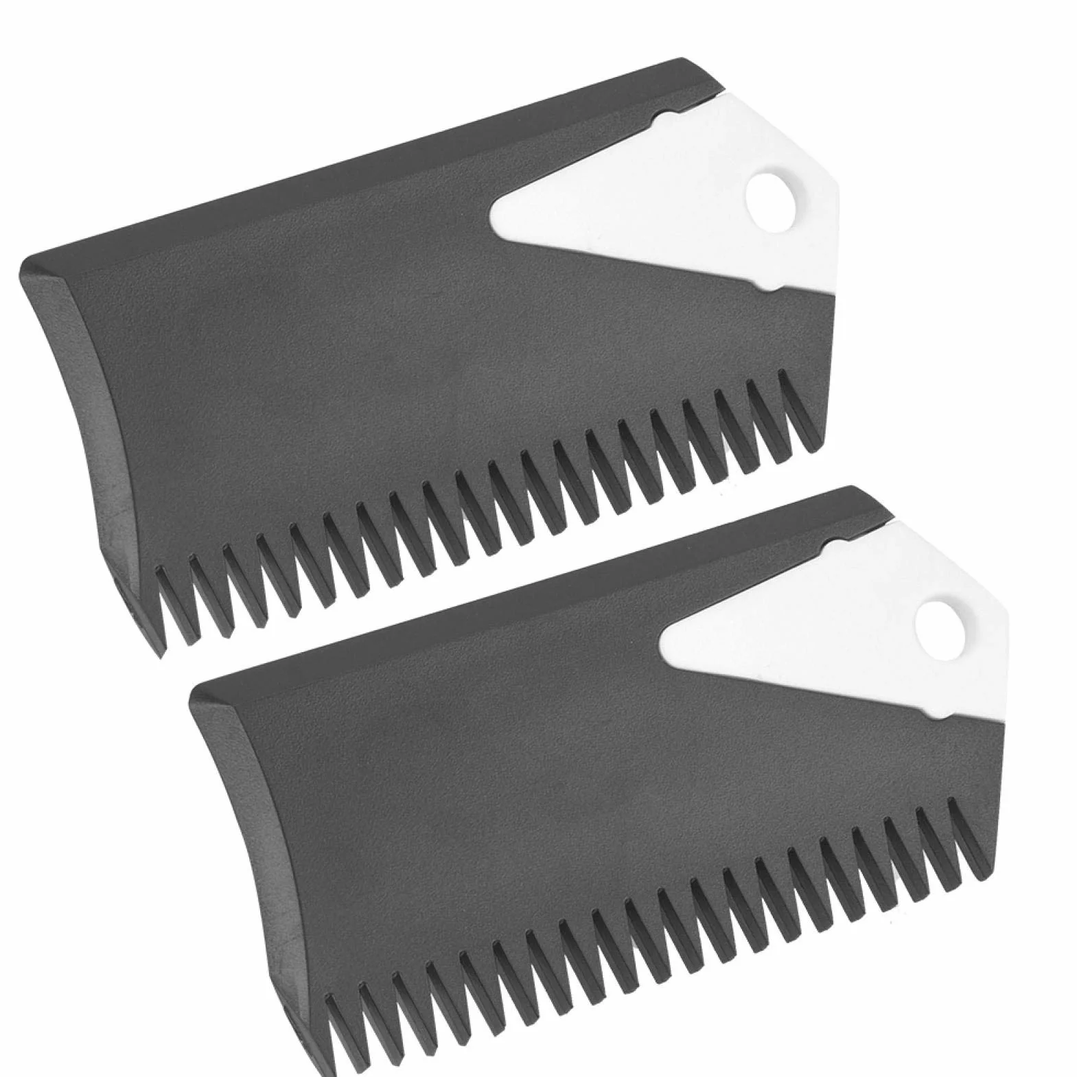 2 pz / set Pettine per Cera per Tavola da Surf, Pettine per Tavola da Surf in PVC e Raschietto per Tavola da Surf Skaeboard Skimboard