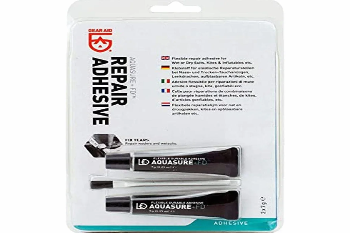 McNett Aquasure GearAid Repair Adhesive 2x7g Colla Flessibile Riparazione Muta Stagna