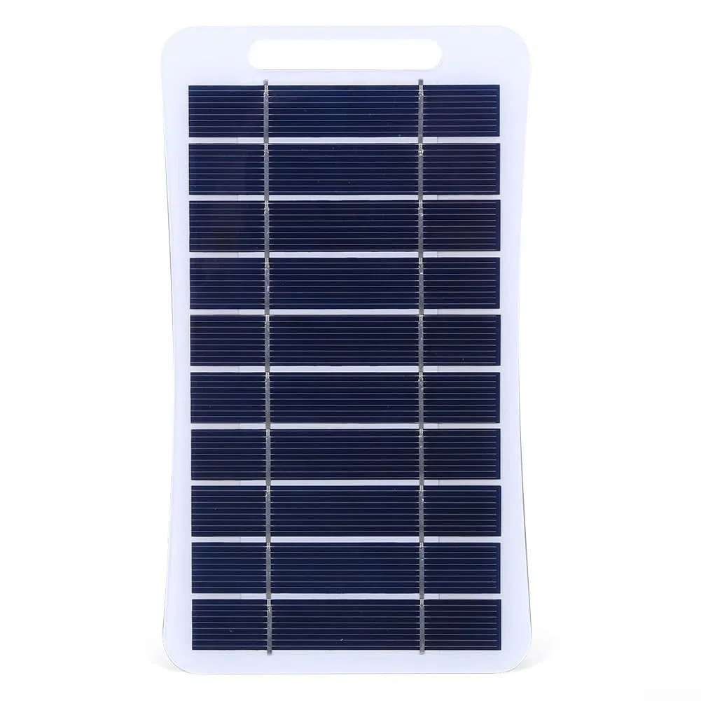 Pannello solare portatile impermeabile da 2 W 5 V per telefono cellulare, campeggio, escursionismo, ricarica, alta efficienza di conversione, pannello solare per campeggio ed escursionismo