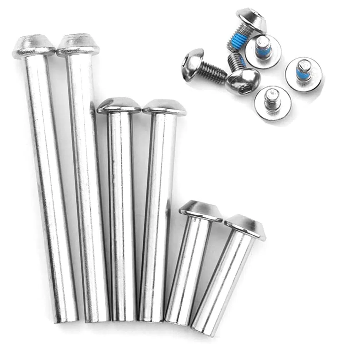 Viti ammortizzatori per mountain bike, 21-86 mm, bulloni ammortizzatori posteriori per bicicletta, 2/4/10 viti M8 in acciaio resistenti, per E-bike, scooter, bici pieghevoli (2 pezzi, 86 mm)