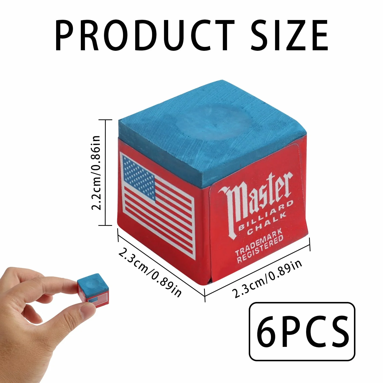 12 Pezzi Gessetti da Biliardo Professionali, Gesso Biliardo Scatola, Gessetti per Stecca da Biliardo di Alta qualità, per Stecche da Biliardo, Migliora Precisione e Durata