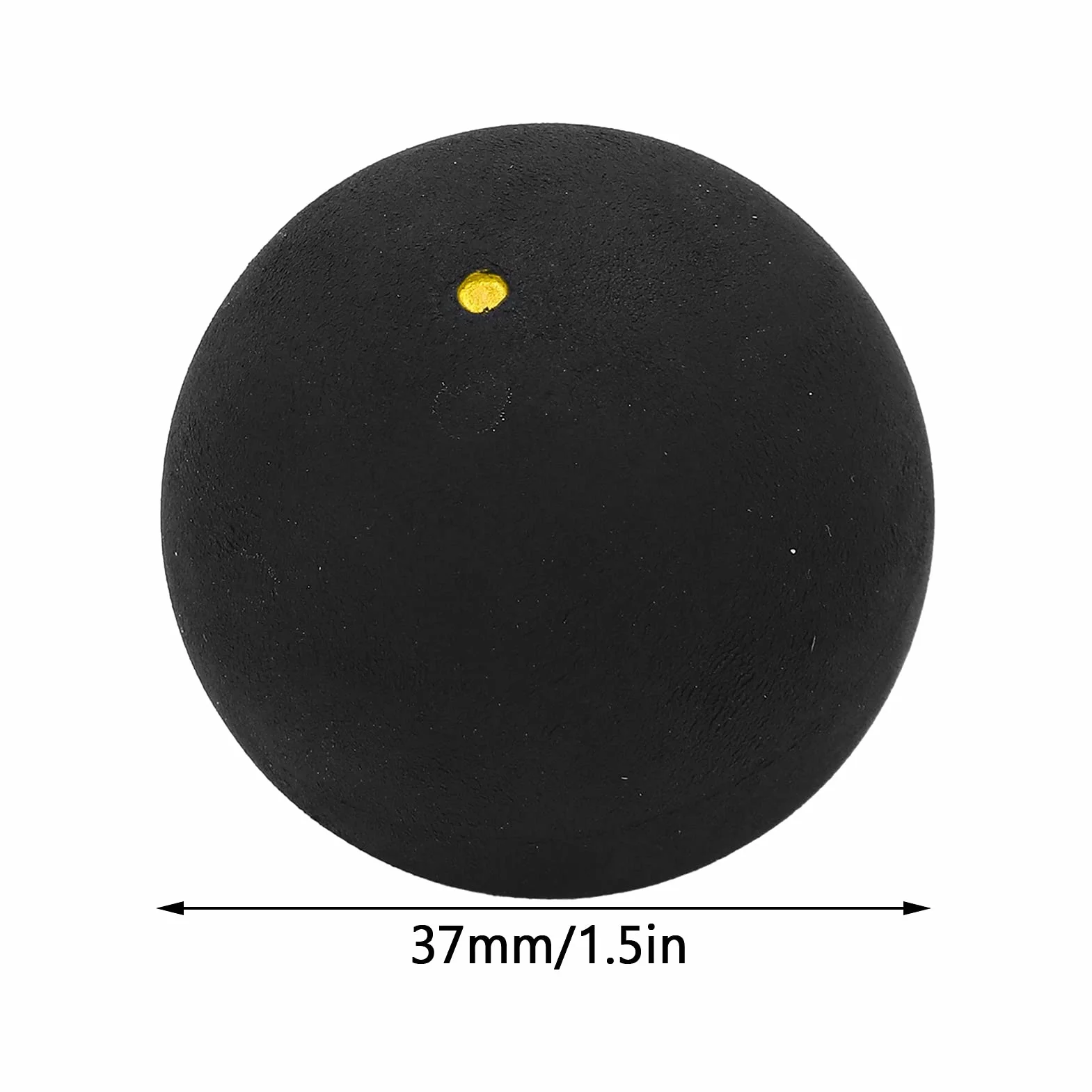 Palla da Squash Sportiva Resistente all'Usura Alto Rimbalzo Leggera Singolo Punto Giallo
