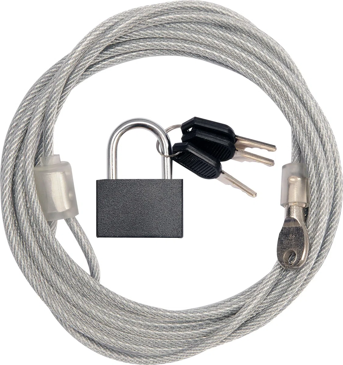 VOREL 77815 – Cavo di sicurezza e di blocco 3 chiavi