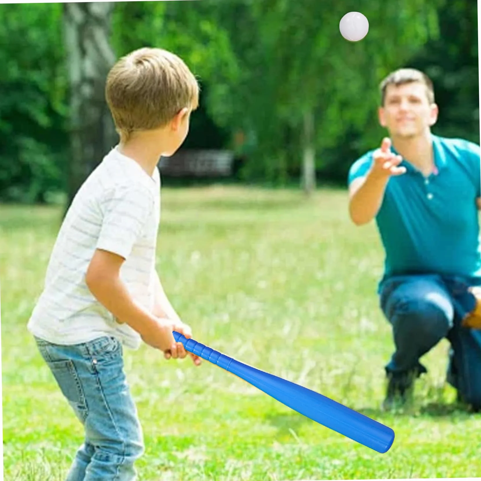 Mazza da baseball in plastica 17 pollici per bambini giocattoli sportivi all'aperto al coperto