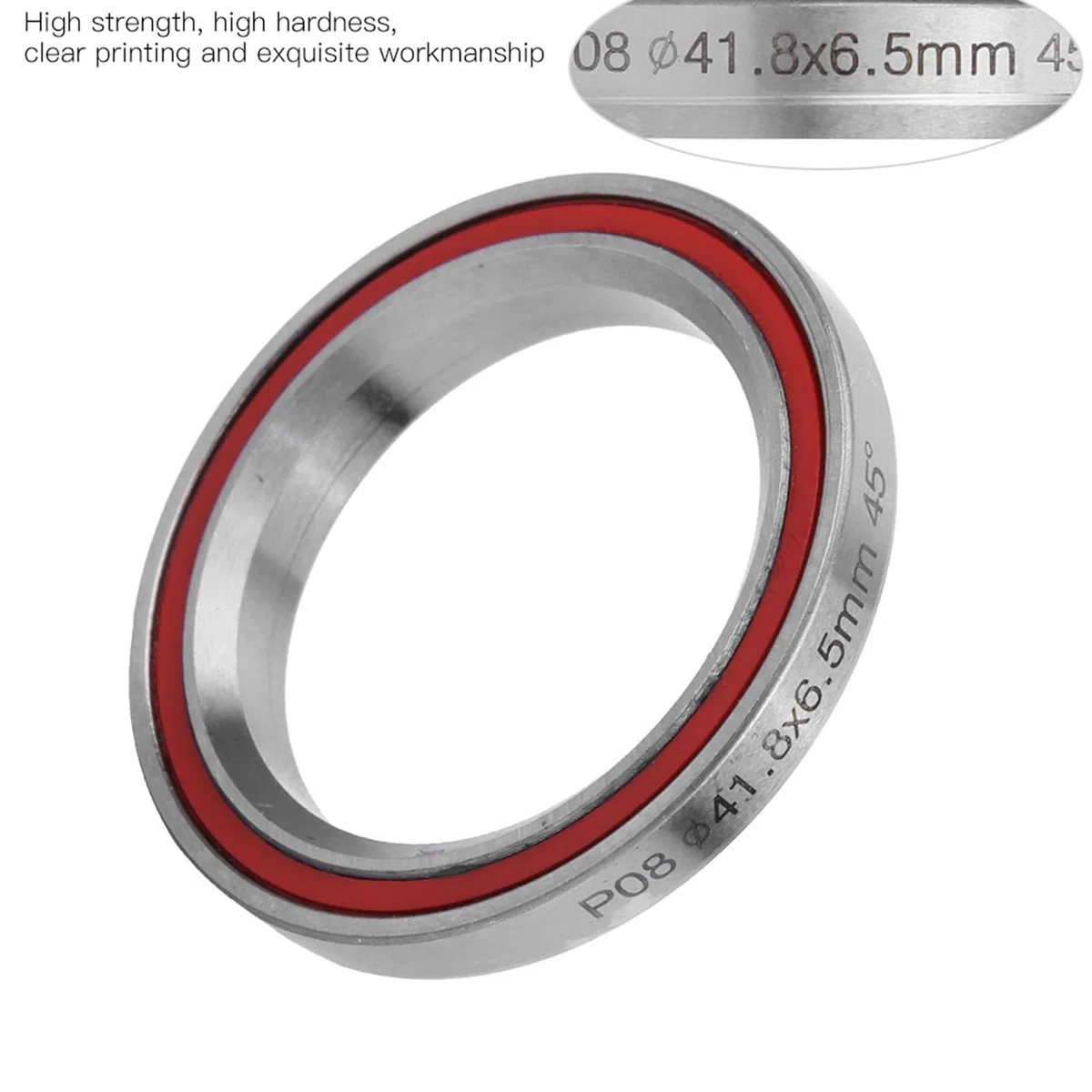 Cuscinetto per Serie sterzo da 41 mm per canotto da 1 1/8 Pollici, componente Cuscinetto per Serie sterzo sigillato in Acciaio per Serie sterzo per Mountain Bike da