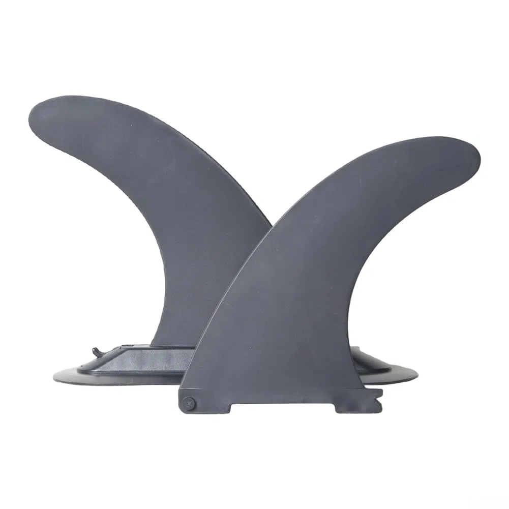 Pinna a sgancio rapido in nylon nero per tavola da surf per stabilizzatore adatto per stand up paddle e per kayak potenziata idrodinamica (B)