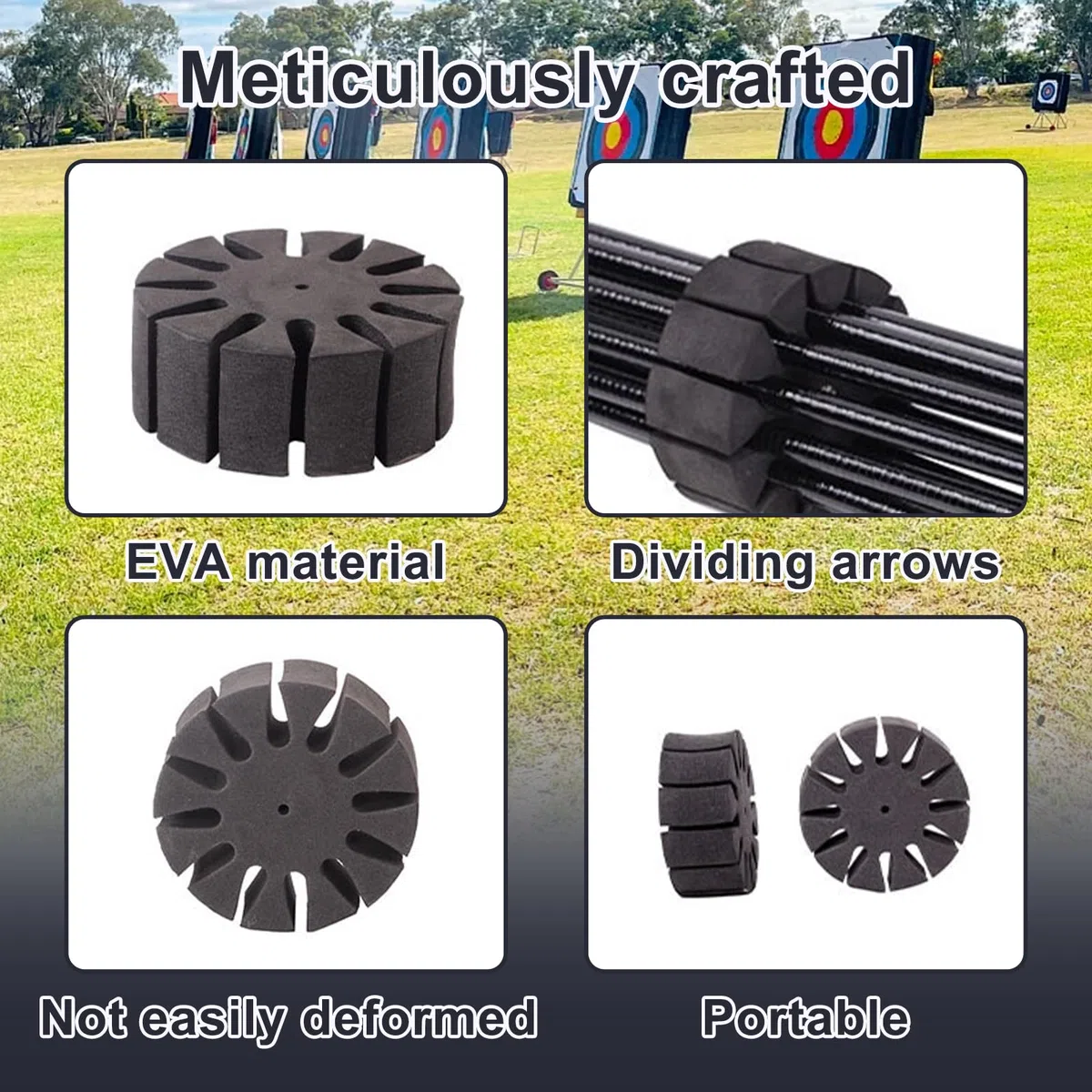8PCS EVA freccia separatore titolare rotondo