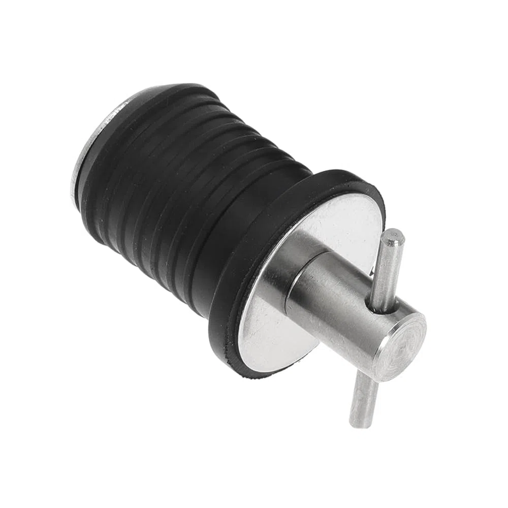 Tappo di scarico per imbarcazione marina con manico a T, tappo di scarico in acciaio inox, tappi in gomma intrecciati, accessori per barche per fori da 32 mm