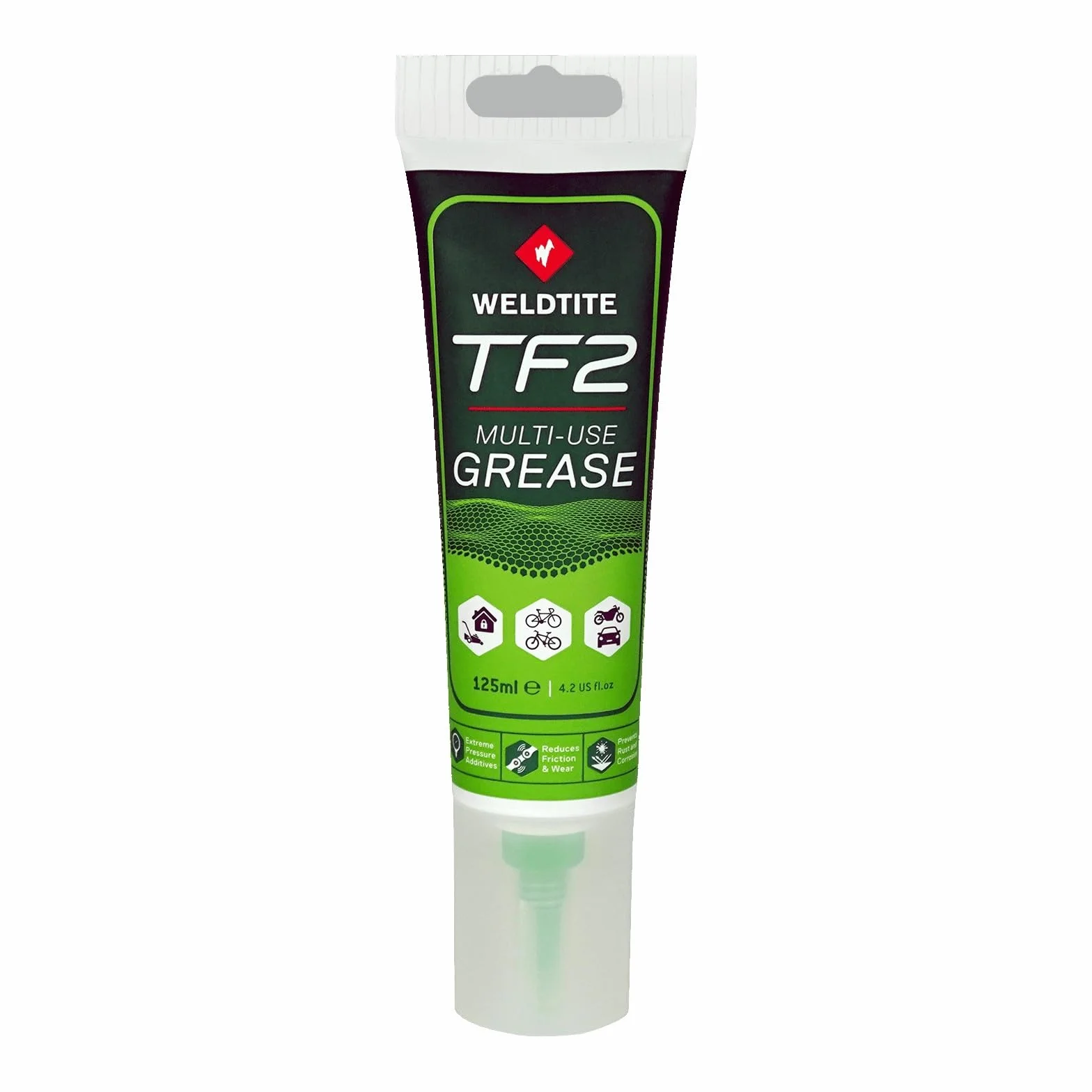 WELDTITE Grasso multiuso per bici (125 ml) - Ideale per serie sterzo, movimenti centrali, mozzi, pedali e sistemi di sospensione
