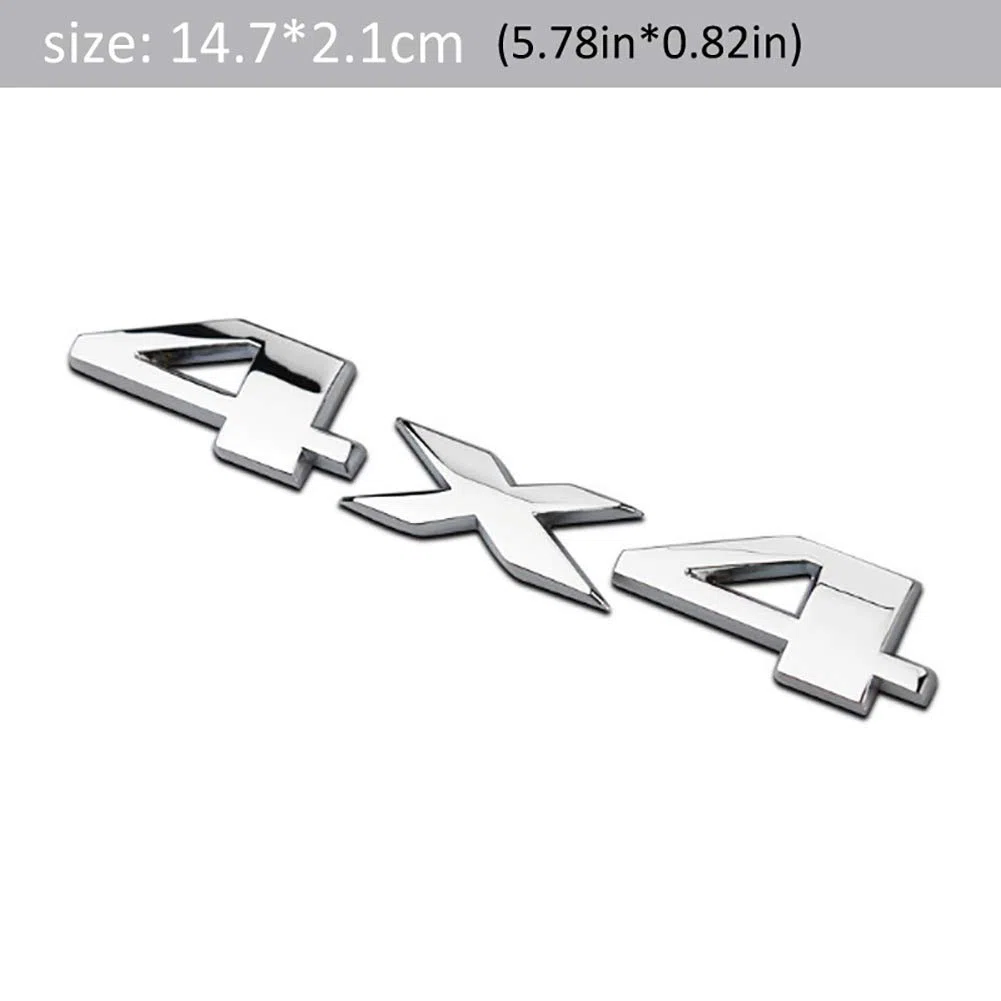 Elegante 3D 4x4 Auto Auto Logo Emblema Badge Adesivo Truck Auto Auto Auto Decalli (Ashown #38)