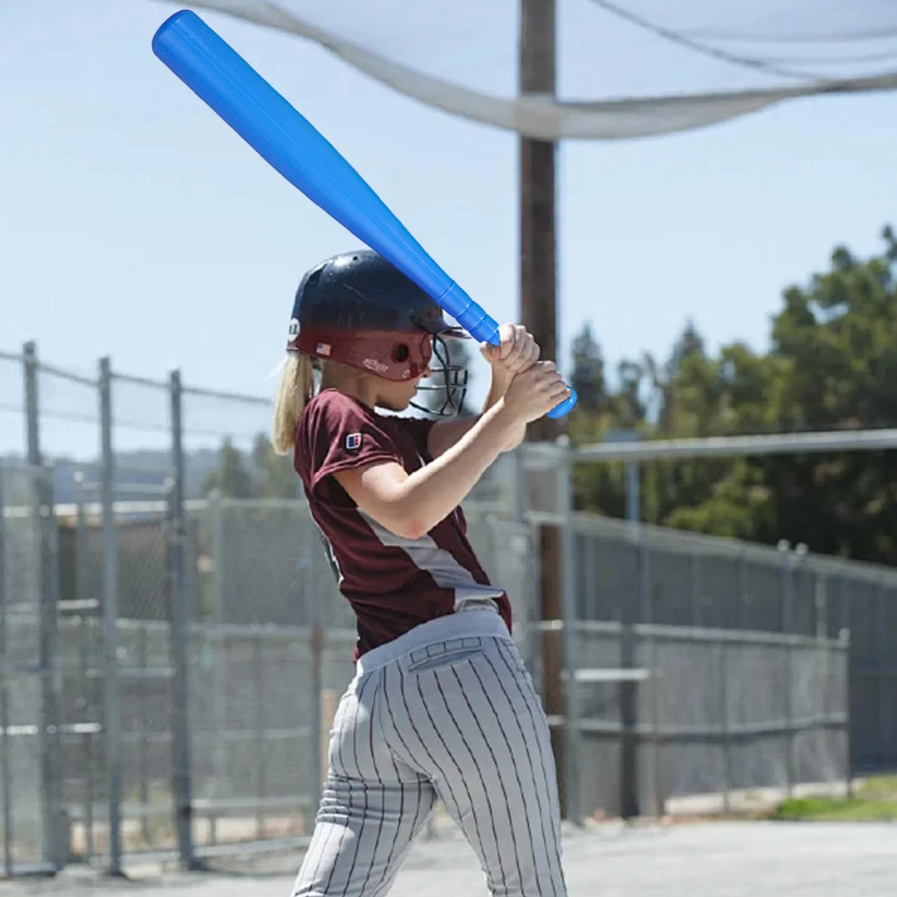 Mazza da baseball in plastica 17 pollici per bambini giocattoli sportivi all'aperto al coperto