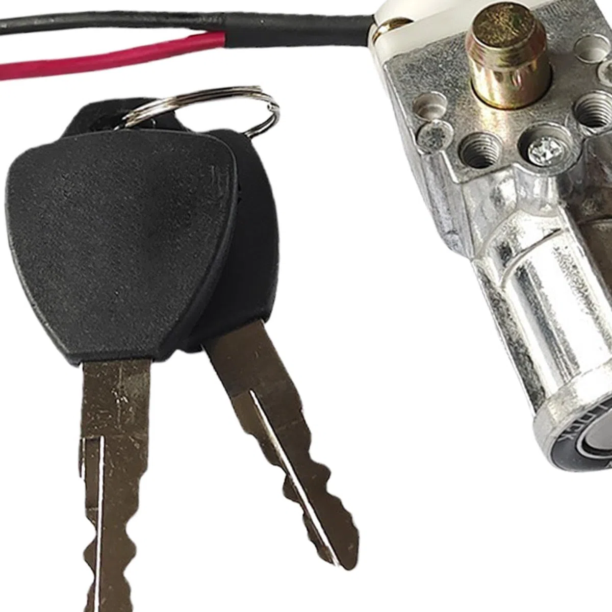 rockible Serratura a Cilindro della Batteria, Blocco Dell'accensione, Accessori per Batterie da 2,7 Pollici, Blocco di Sicurezza Impermeabile per Elet