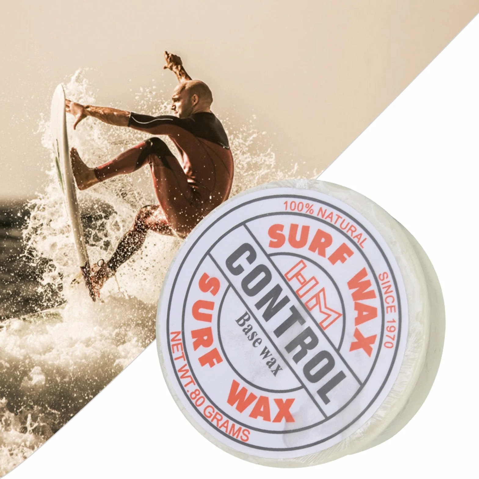 Cera da Surf Base per Cere per la Temperatura 'Acqua Antiscivolo Accessorio Pratico per Tavola da Surf (Bianco),Canottaggio