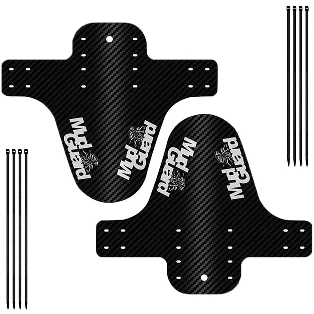 2 Pezzi Parafango MTB, Mud Guard Bici, Set Parafango per Mountain Bike, Mud Guard Bici, Parafango Compatibile Anteriore e Posteriore e Sono Adatti per Ruote di Dimensioni da 16 a 29 Pollici
