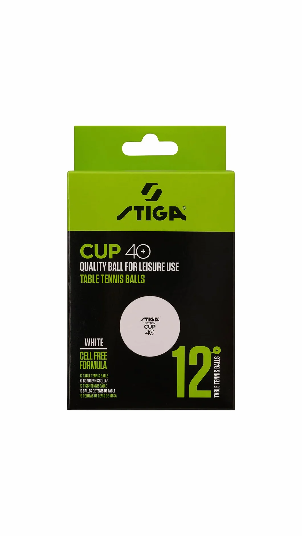 Stiga Cup 40+ - Palline da Ping Pong Unisex Adulto