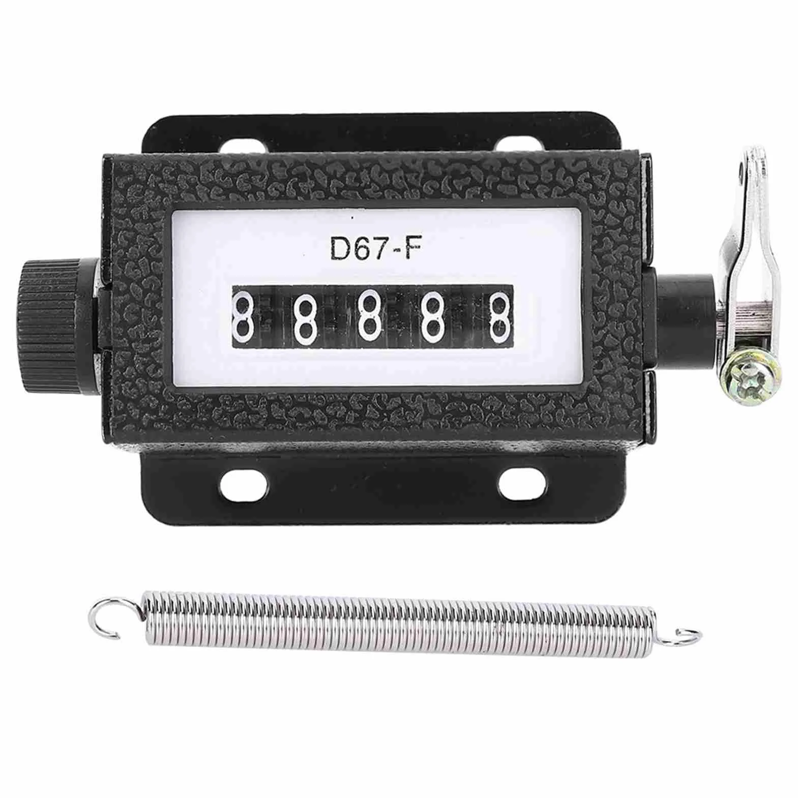 Contatore Meccanico a 5 Cifre per Rotopressa, Manopola Resettabile, Contatore Manuale