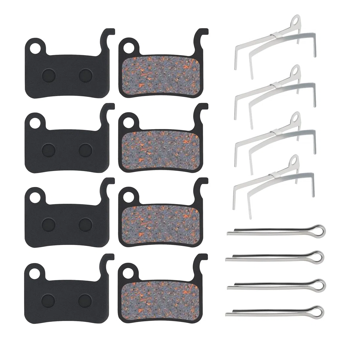 4 paia di pastiglie freno in resina per freni a disco per bicicletta Shimano Deore XT XTR LX SLX Hone Alfine Saint