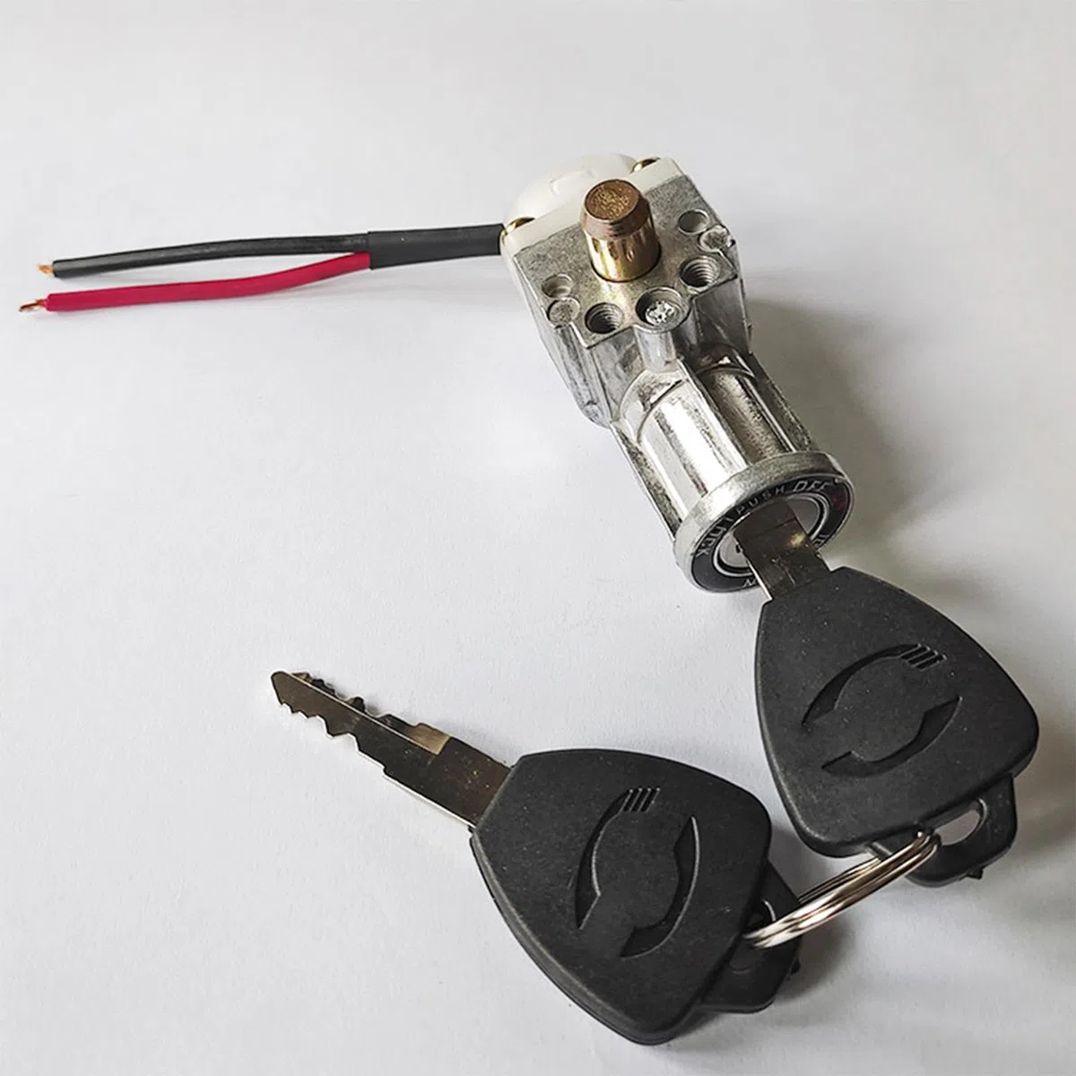 rockible Serratura a Cilindro della Batteria, Blocco Dell'accensione, Accessori per Batterie da 2,7 Pollici, Blocco di Sicurezza Impermeabile per Elet