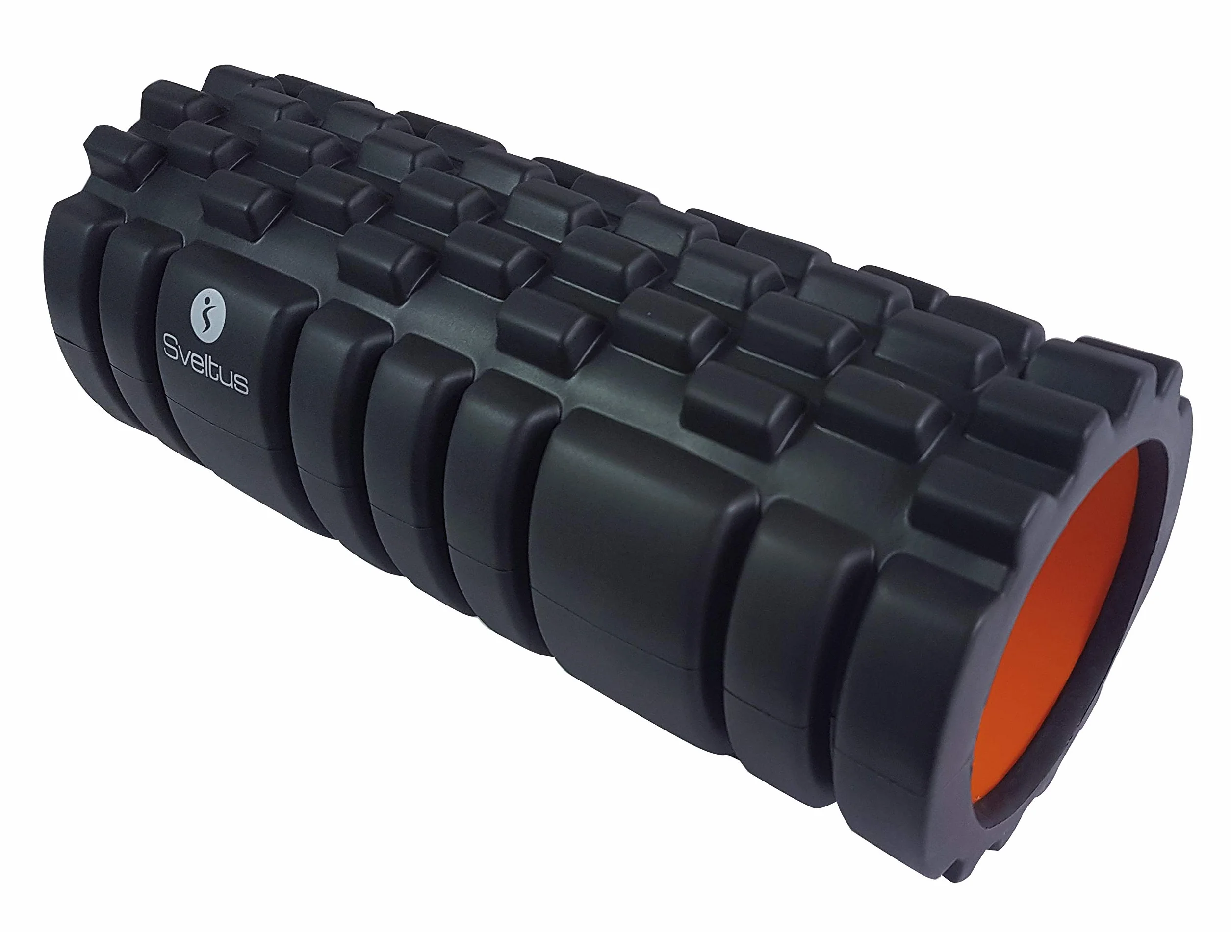 Sveltus Rullo massaggiante adulto unisex, nero/arancione, taglia unica