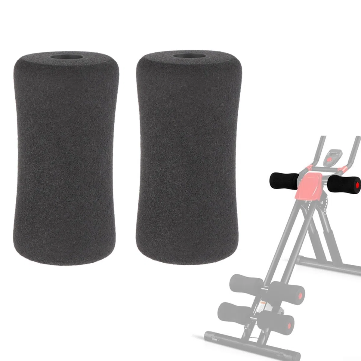 Imbottitura in schiuma di ricambio per estensione delle gambe e panca pesi, ideale per uso domestico e in palestra, confezione da 2 (2 pezzi da 135 mm)